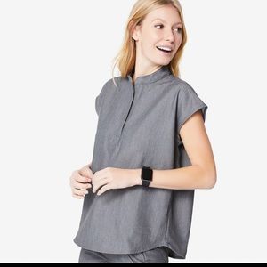 Figs Graphite Rafaela- Scrub Top